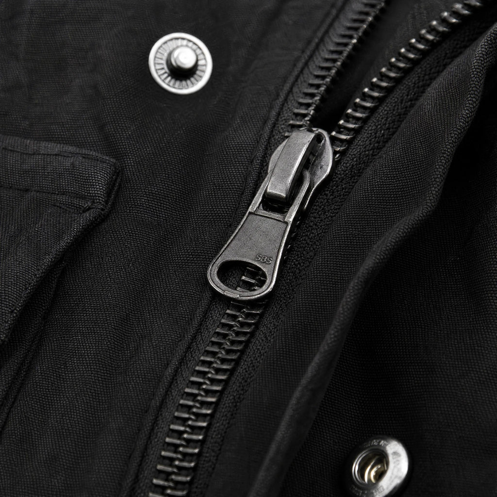 Veste Militaire Homme Vintage - close-up détail matière
