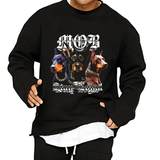 sweat-ample-roule-imprime-doberman-pinscher-vintage