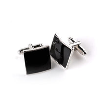 boutons-de-manchette-degoulinant-dhuile-carree-vintage