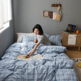 housse-de-couette-feuille-de-controle-simple-vintage