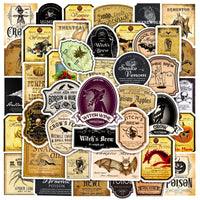 sticker-bouteilles-dhalloween-vintage