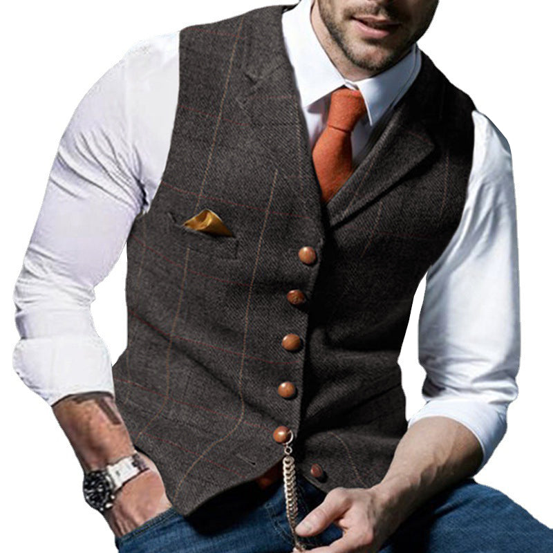 gilet-costume-garcon-honneur-revers-vintage-check