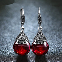 boucles-doreilles-grenat-rond-vintage