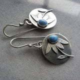 boucles-doreilles-vintage-disque-turquoise-calendula