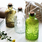 bouteille-en-verre-gaufre-vintage