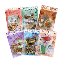 sticker-de-tente-de-main-de-fleur-vintage