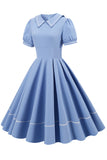 robe-style-annee-80-a-manches-courtes