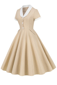 robe-a-col-chale-annee-80-a-carreaux