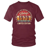 T-shirt vintage 1970 rouge