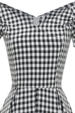 robe-mi-long-a-carreaux-annee-80