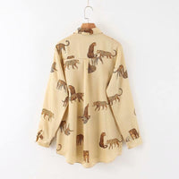 chemise-jaune-retro-a-motif