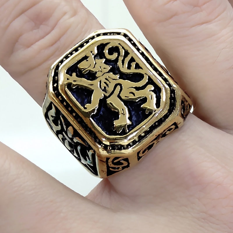    chevaliere-vintage-lion