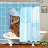 rideaux-de-douche-chat-vintage