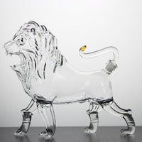 bouteille-de-vin-en-verre-en-forme-de-lion-de-750-ml-vintage