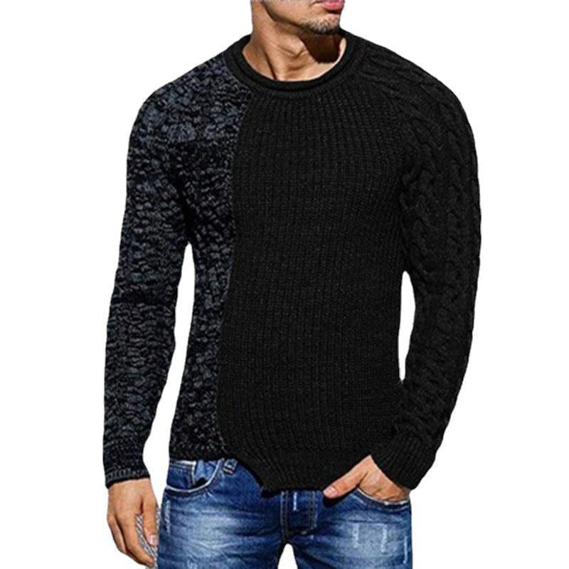 pull-tricot-empiecement-contrastant-vintage