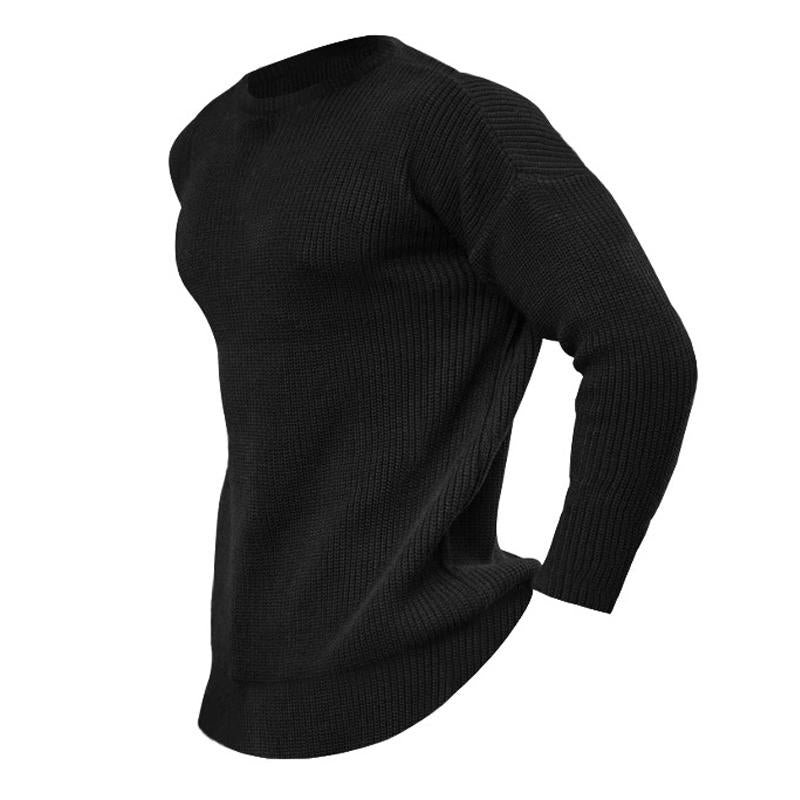 tricot-manches-longues-col-rond-vintage