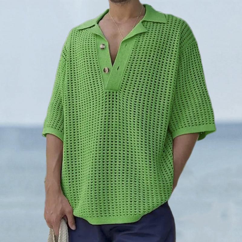 pull-vintage-revers-couleur-unie-hommes