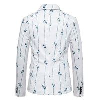 blazer-vintage-decontracte-a-imprime-feuille-et-rayures