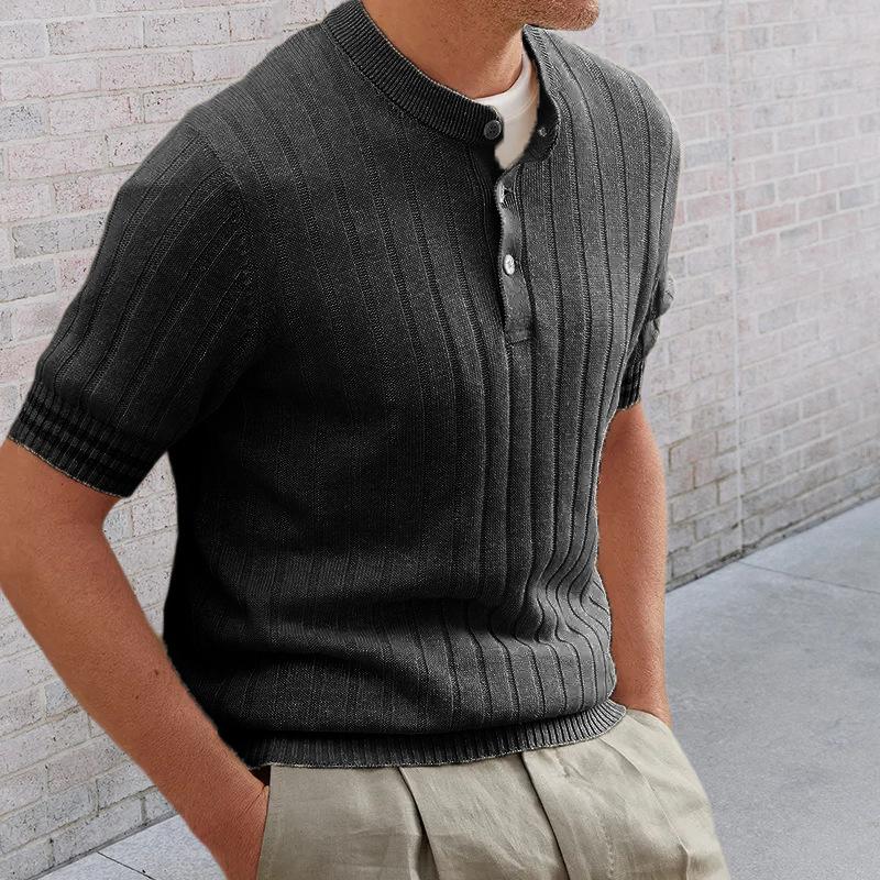 polo-maille-manches-courtes-revers-vintage