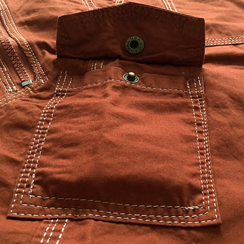 Short cargo vintage de couleur unie pour homme