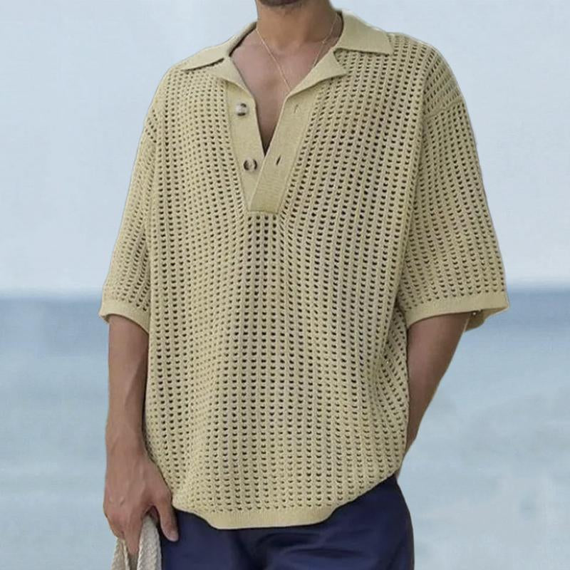pull-vintage-revers-couleur-unie-hommes