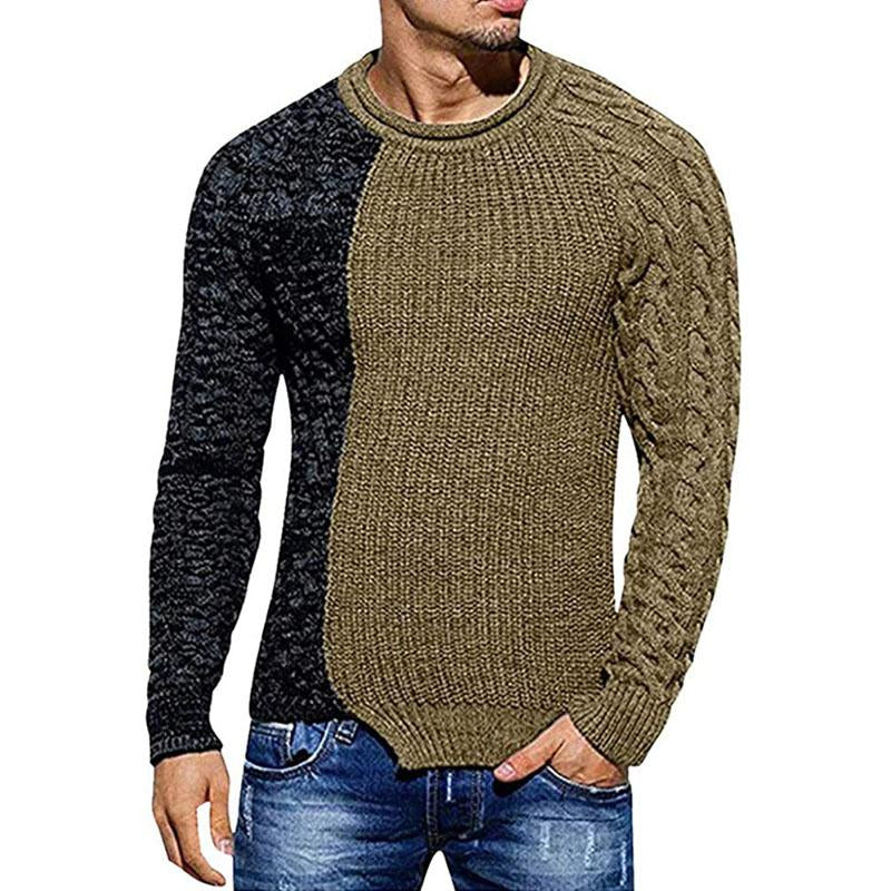pull-tricot-empiecement-contrastant-vintage