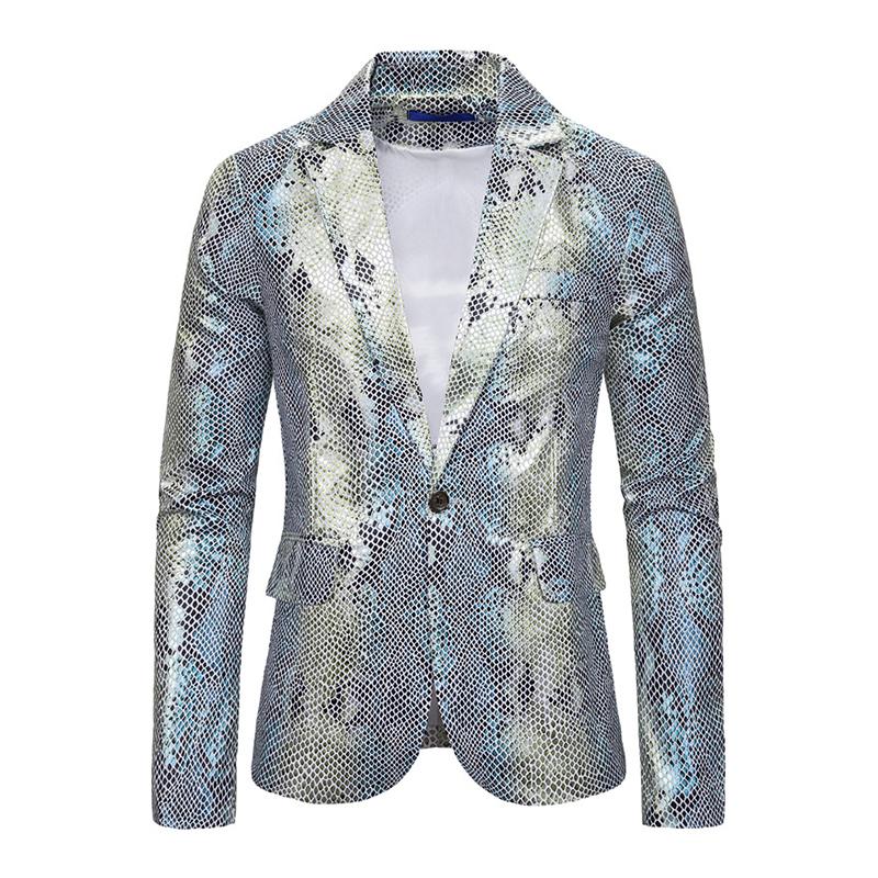 blazer-droit-imprime-paon-vintage