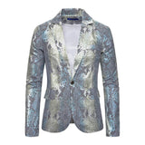 blazer-droit-imprime-paon-vintage