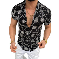 chemise-manches-courtes-imprime-vintage