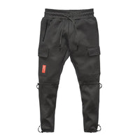 Pantalon de survêtement vintage ample droit multi-poches