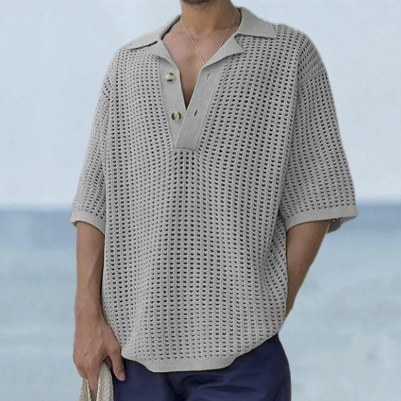 pull-vintage-revers-couleur-unie-hommes