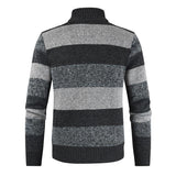 veste-tricot-cardigan-col-montant-blocs-couleurs-vintage