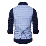 gilet-de-costume-carreaux-col-v-tendance
