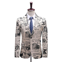 blazer-vintage-bouton-revers-imprime-journal-personnalise-homme