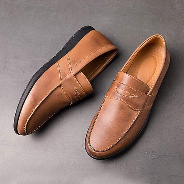 Mocassins en Cuir Fait Main Vintage Tendance