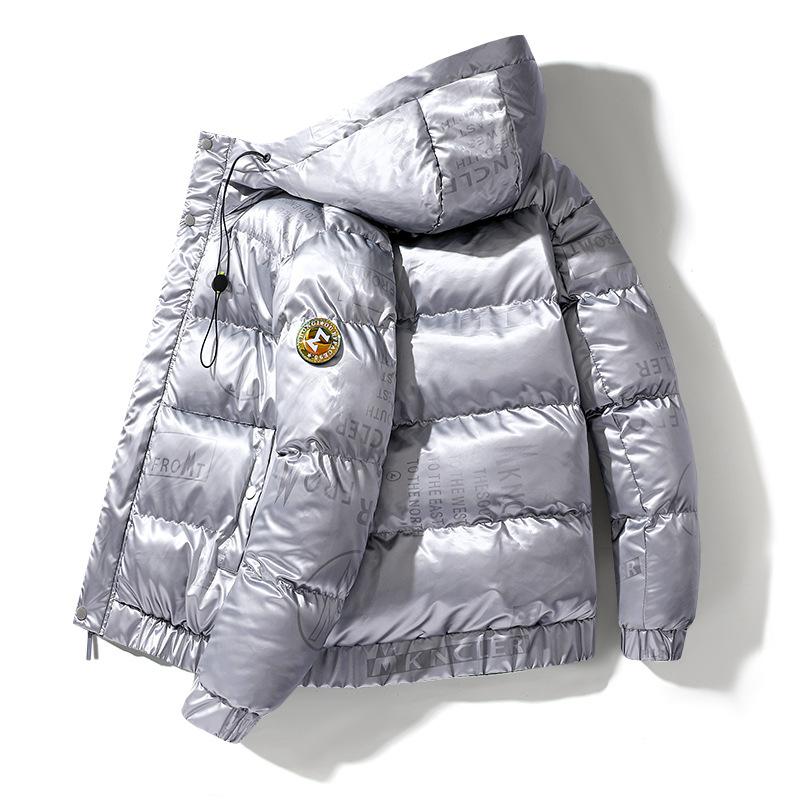 manteau-matelasse-capuche-imprime-lettre-vintage
