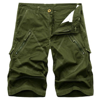 Short cargo vintage de couleur unie pour homme
