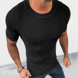 pull-manches-courtes-coupe-ajustee-vintage