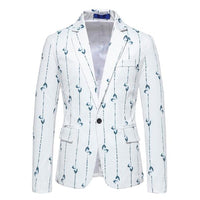 blazer-vintage-decontracte-a-imprime-feuille-et-rayures