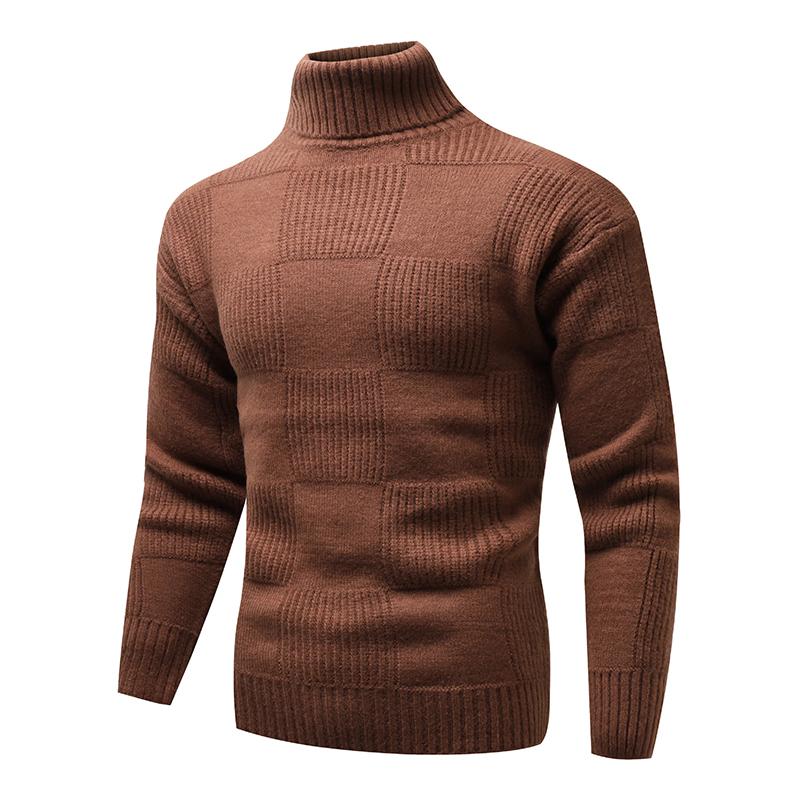 pull-fin-maille-jacquard-col-montant-manches-longues-vintage