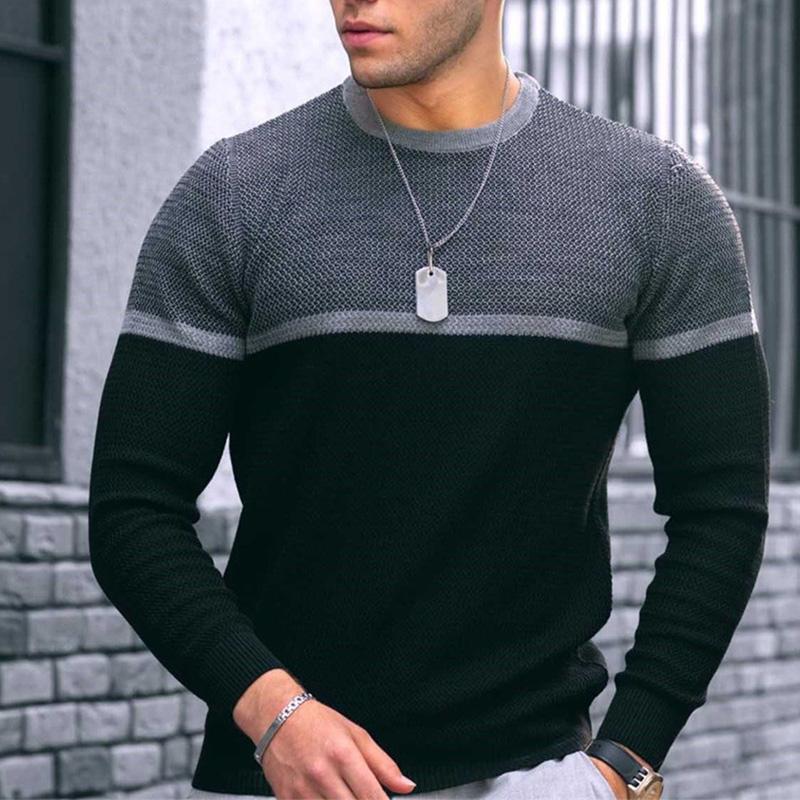 Pull vintage en tricot à col rond