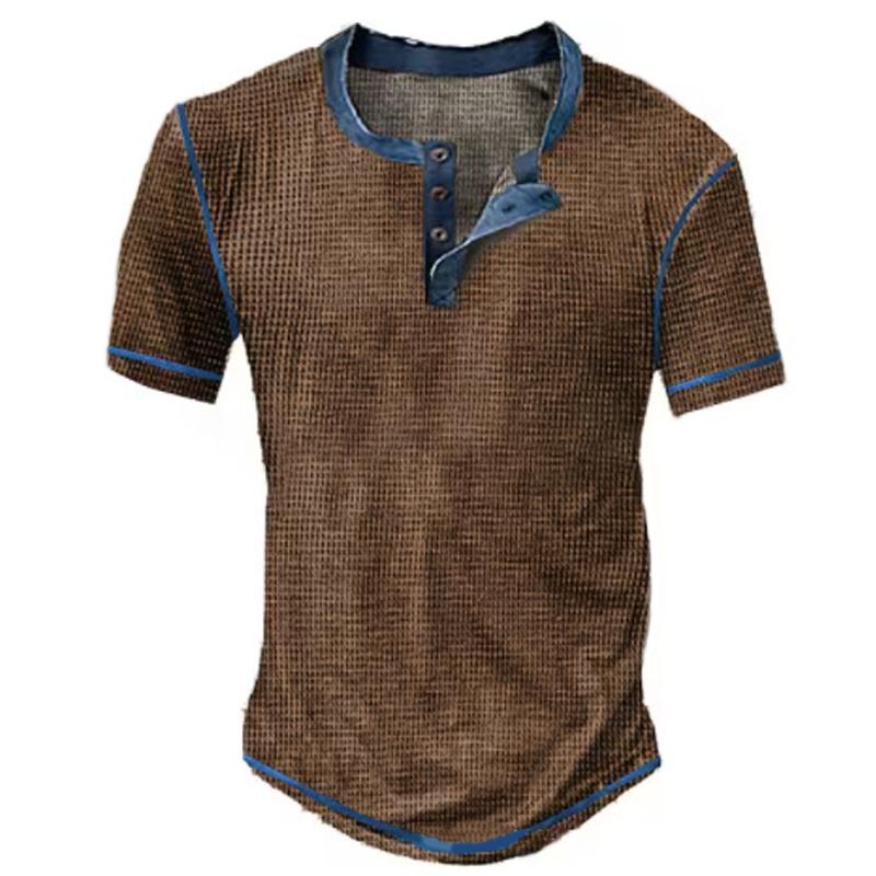 t-shirt-vintage-manches-courtes-col-henley