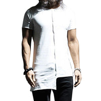 t-shirt-manches-courtes-ourlet-irregulier-vintage