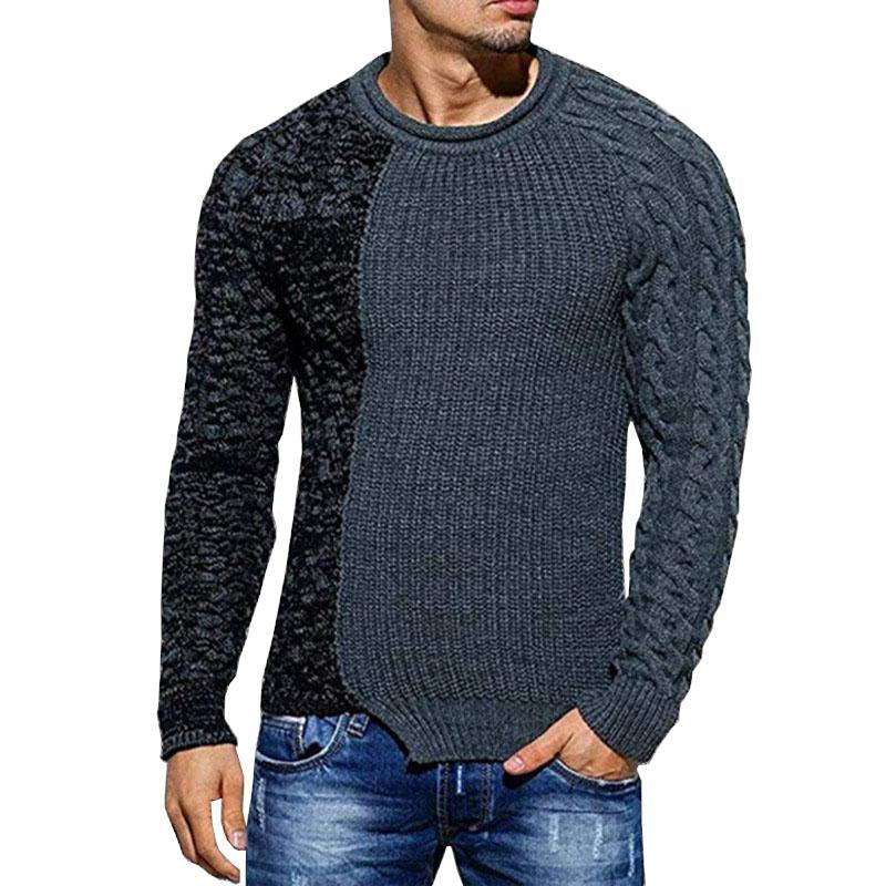pull-tricot-empiecement-contrastant-vintage