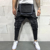 Jean multi-poches en denim vintage