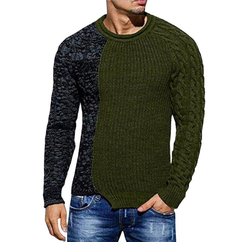 pull-tricot-empiecement-contrastant-vintage