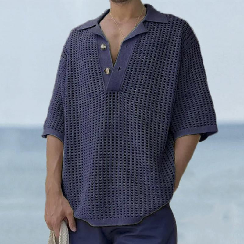 pull-vintage-revers-couleur-unie-hommes