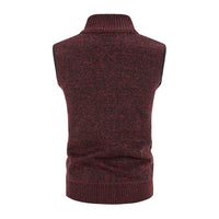 gilet-tricote-decontracte-col-montant-fermeture-eclair-vintage