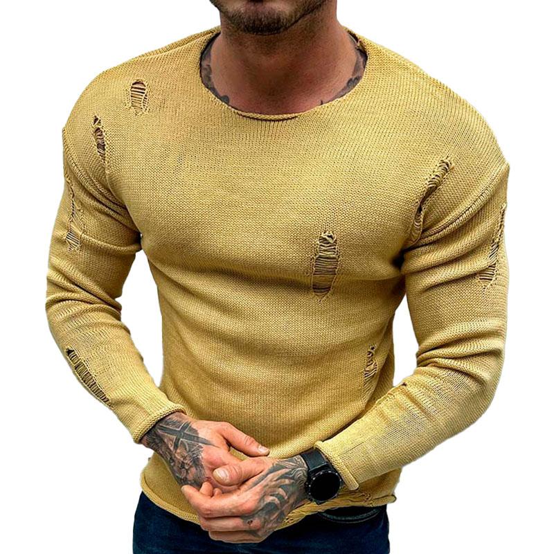 pull-manches-longues-tricot-col-rond-vintage