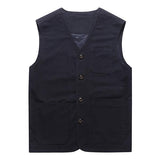 gilet-mince-decontracte-couleur-unie-vintage